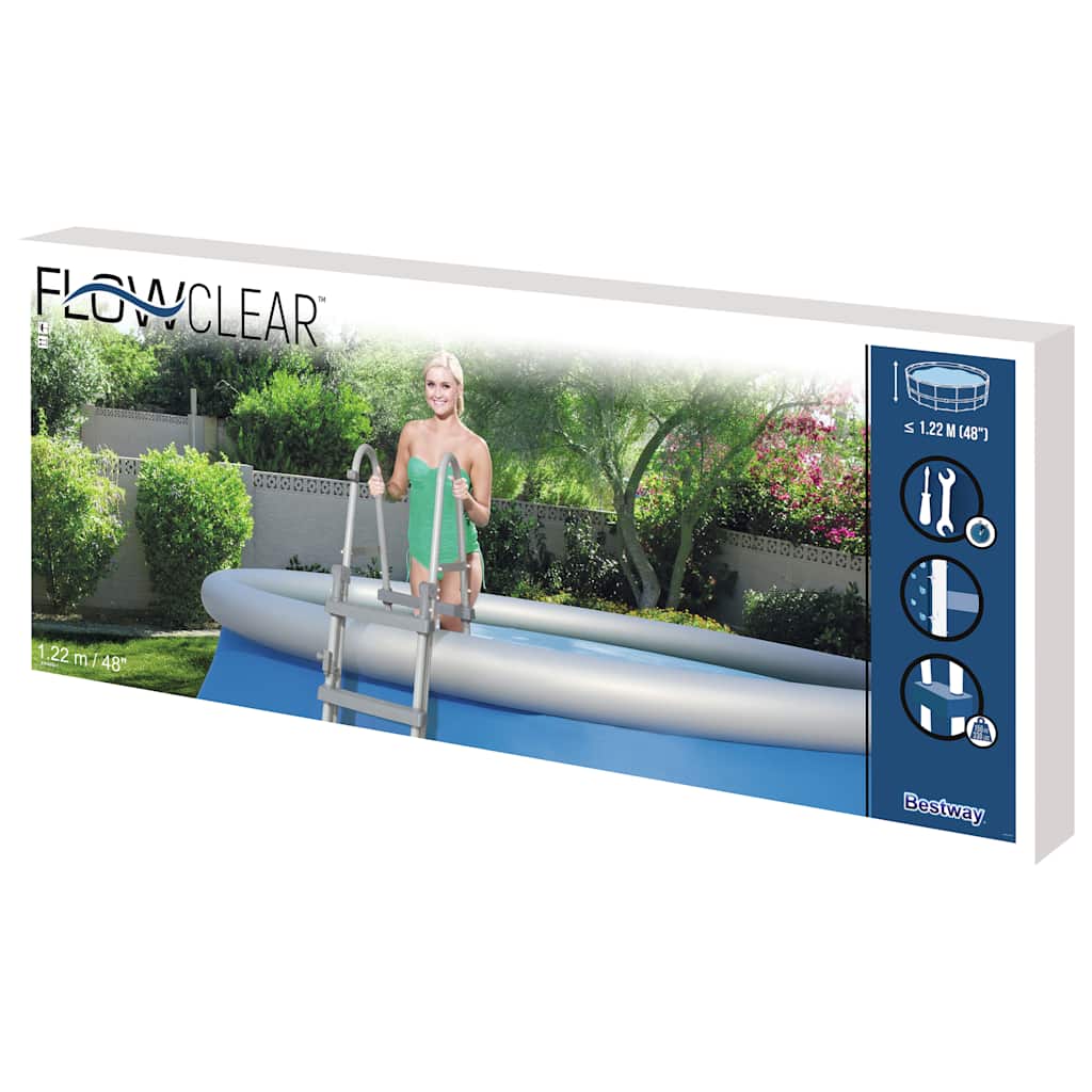 Bestway Échelle de piscine à 4 marches Flowclear 122 cm - Image 6