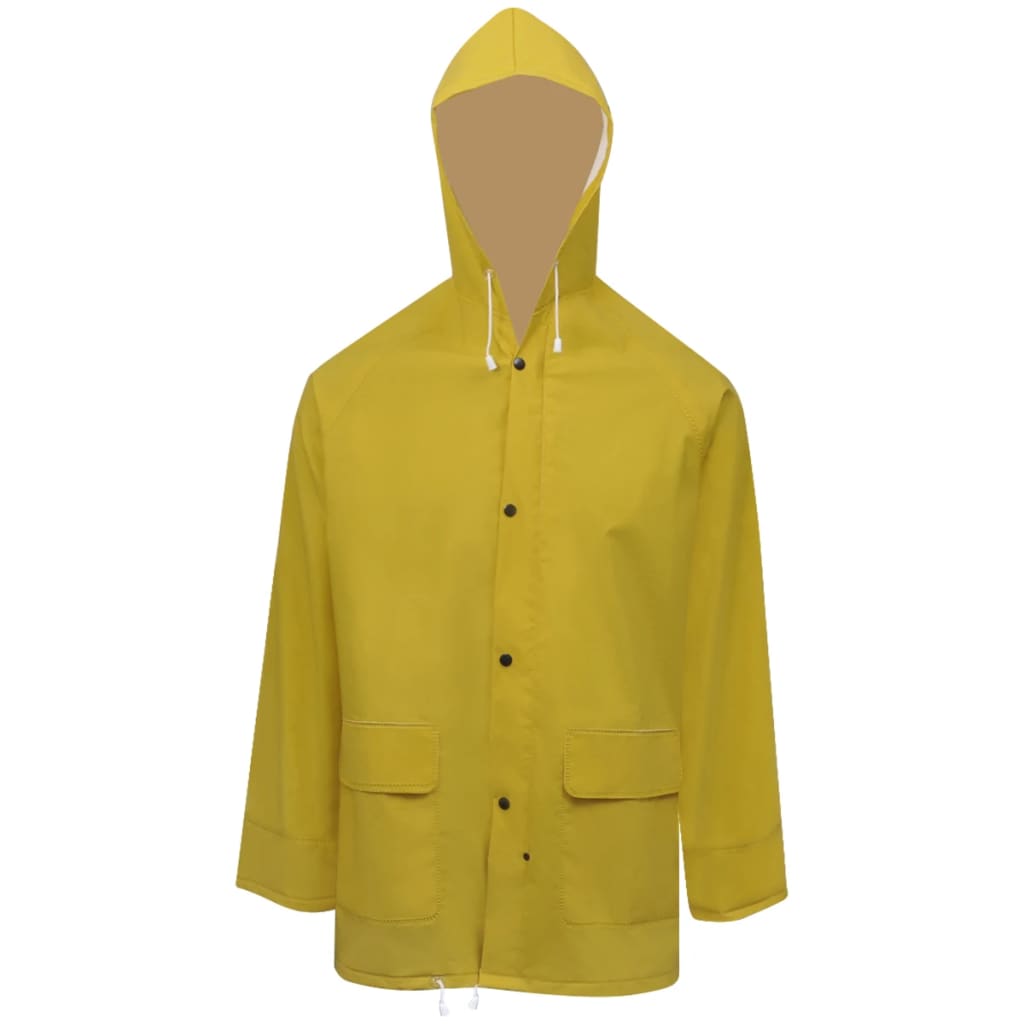 vidaXL Combinaison de pluie 2 pcs imperméable résistant à capuche XL - Image 3