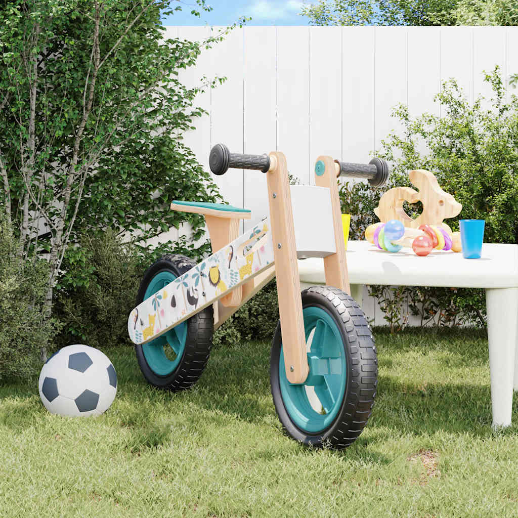 vidaXL Vélo d'équilibre pour enfants imprimé bleu