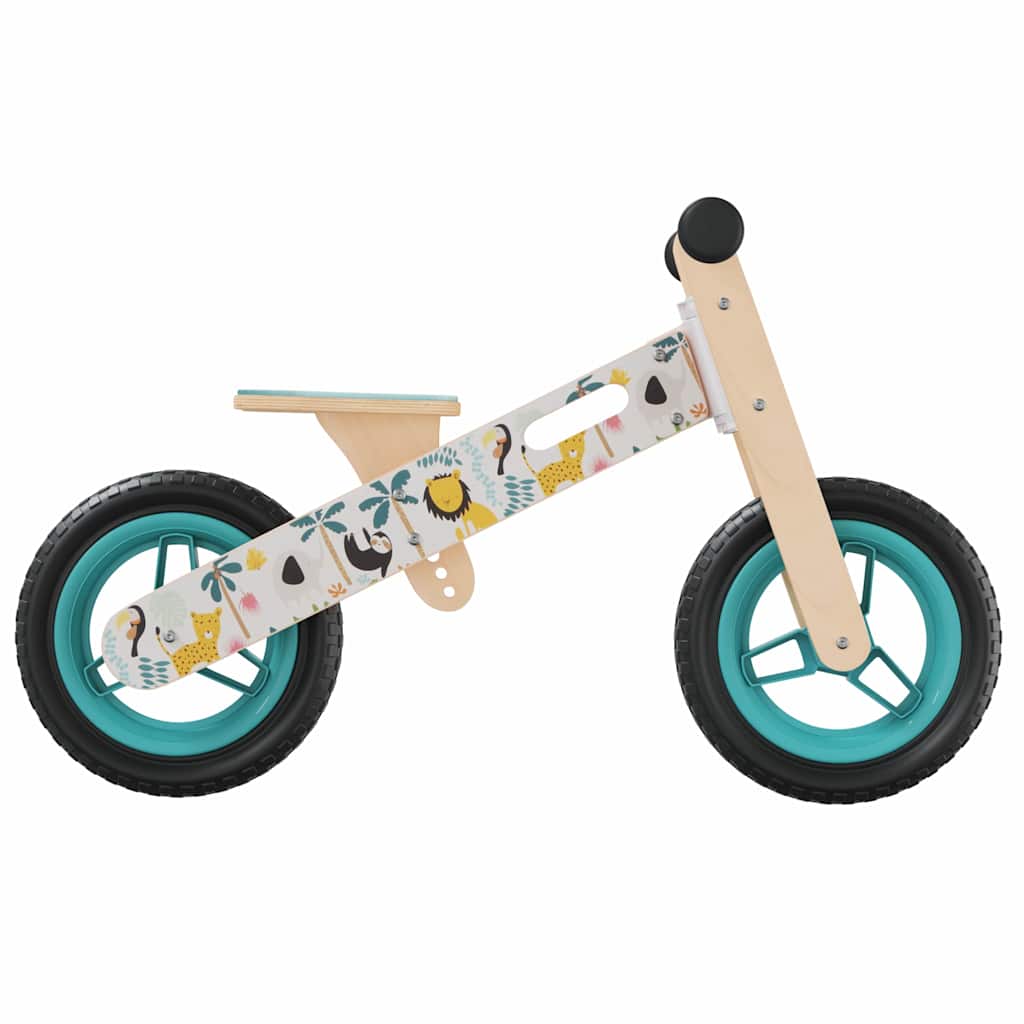 vidaXL Vélo d'équilibre pour enfants imprimé bleu - Image 4