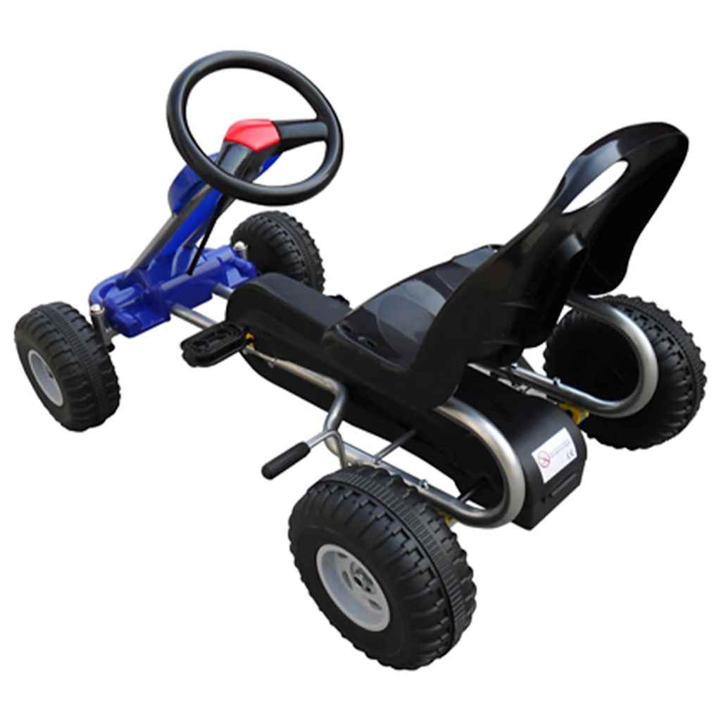 vidaXL Kart à pédales Bleu - Image 3