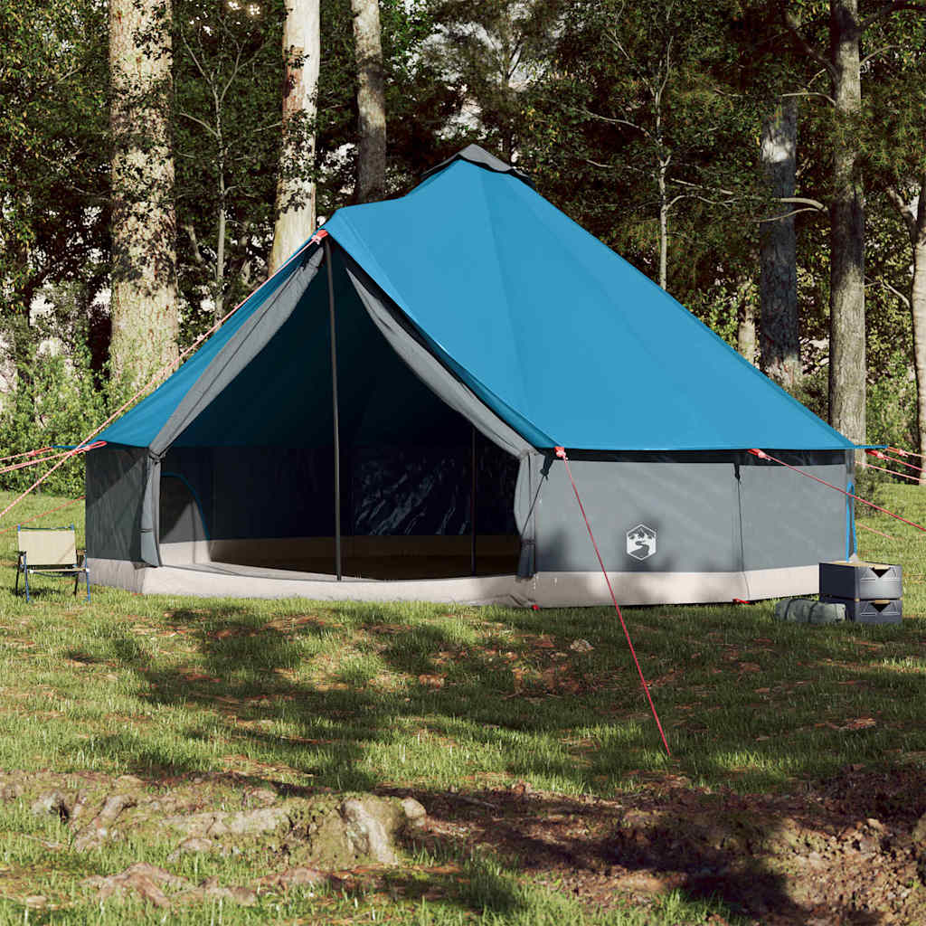 vidaXL Tente familiale tipi 12 personnes bleu imperméable - Image 3