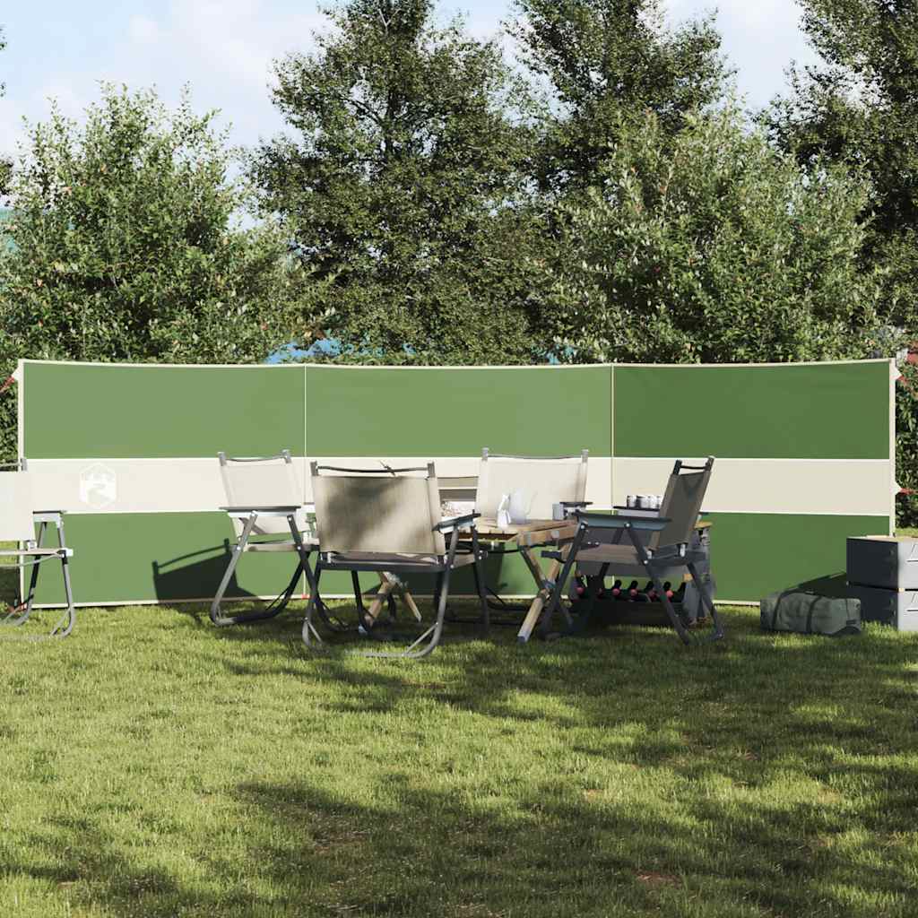 vidaXL Brise-vent de camping vert 490x123 cm imperméable