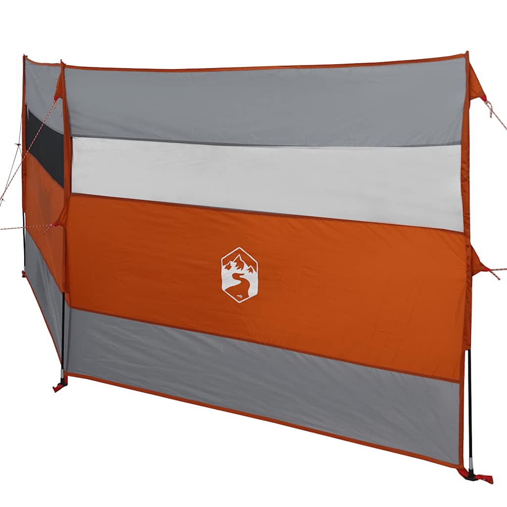 vidaXL Brise-vent de camping gris et orange 340x130 cm imperméable - Image 5
