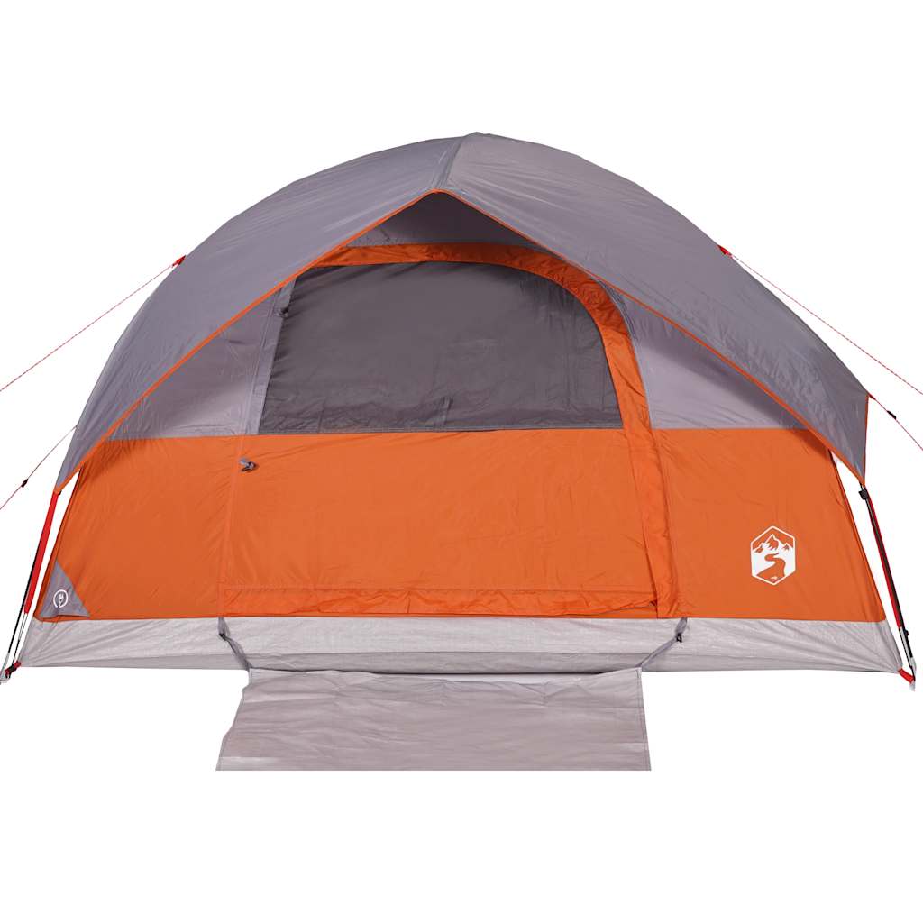 vidaXL Tente familiale à dôme 6 personnes orange imperméable - Image 5
