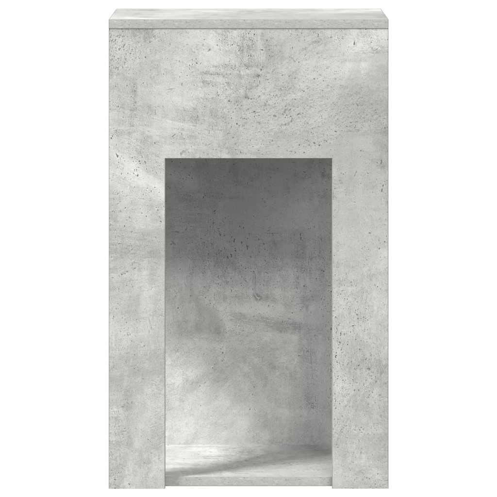 vidaXL Support de tour d'ordinateur et tiroir gris béton 30x44x74 cm - Image 6