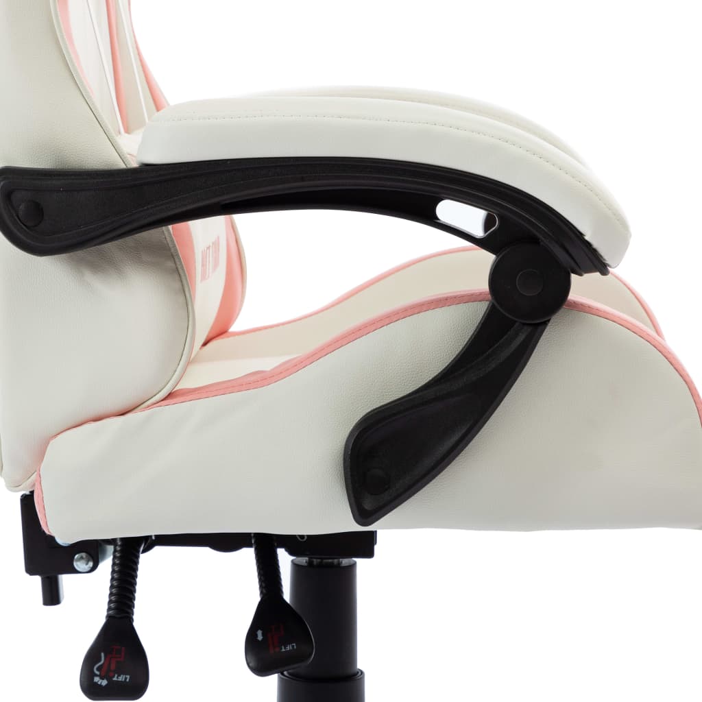 vidaXL Fauteuil de jeux vidéo Rose Similicuir - Image 6