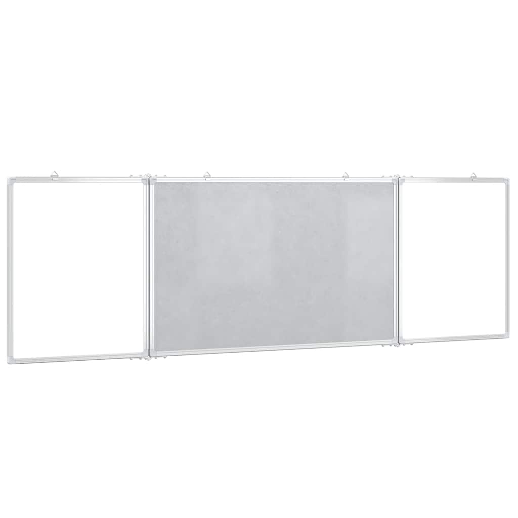 vidaXL Tableau blanc magnétique pliable 160x60x1,7 cm aluminium - Image 4