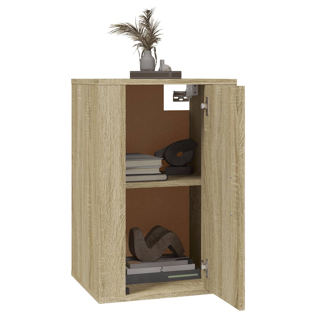 vidaXL Meuble TV mural Chêne sonoma 40x34,5x60 cm - Image 3