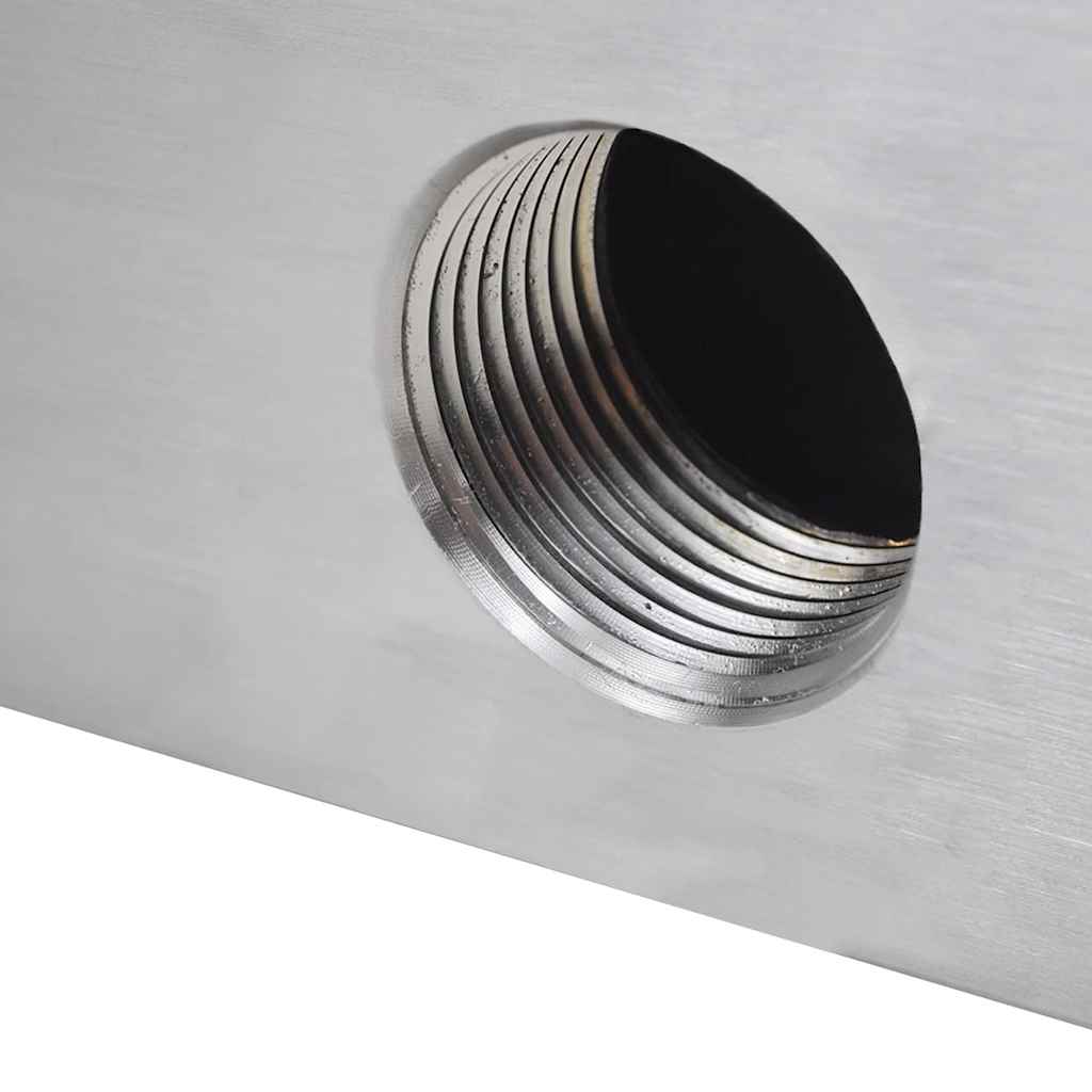 vidaXL Lame d'eau rectangulaire 30 cm Acier inoxydable pour piscine - Image 4