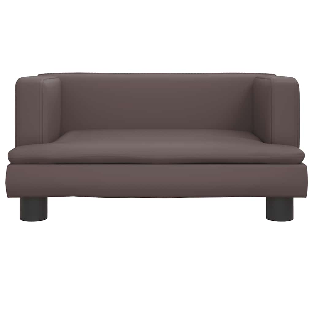 vidaXL Lit pour chien marron 60x40x30 cm similicuir - Image 3
