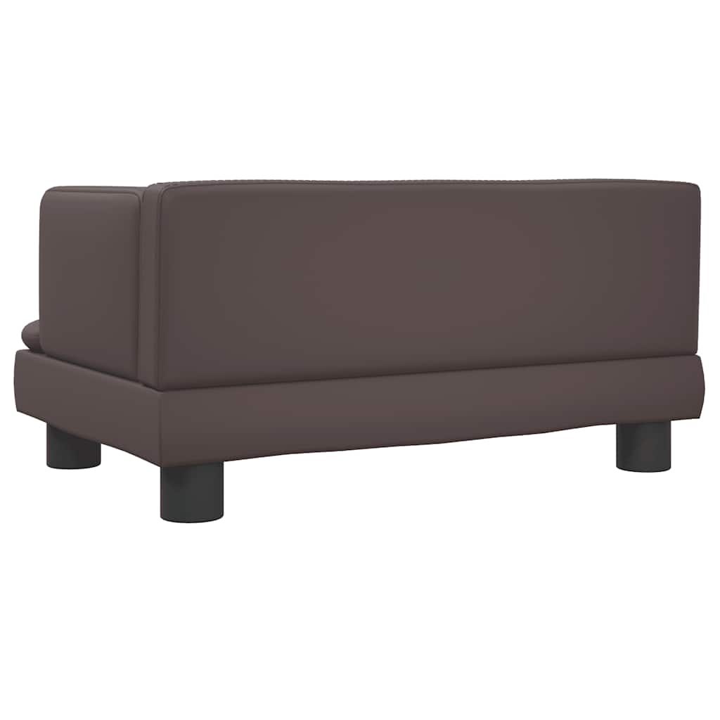 vidaXL Lit pour chien marron 60x40x30 cm similicuir - Image 5