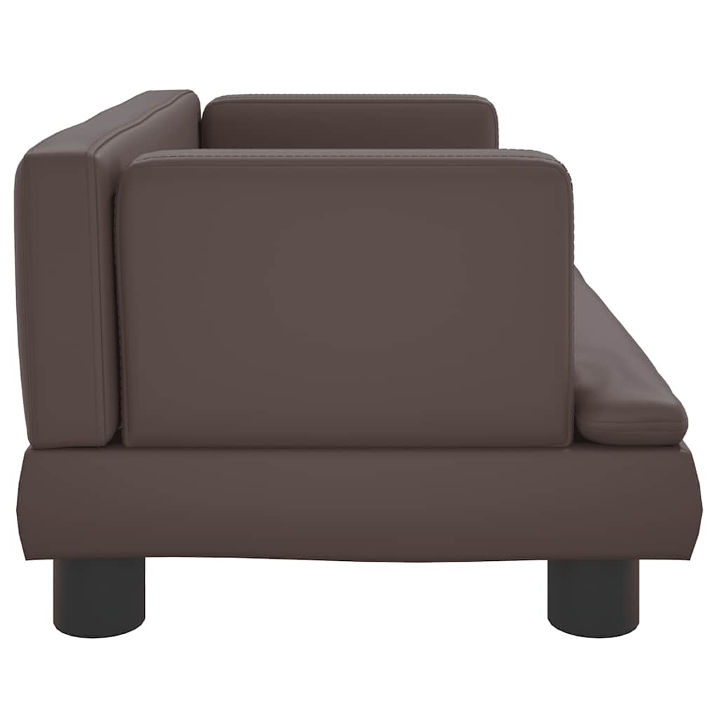 vidaXL Lit pour chien marron 60x40x30 cm similicuir - Image 4