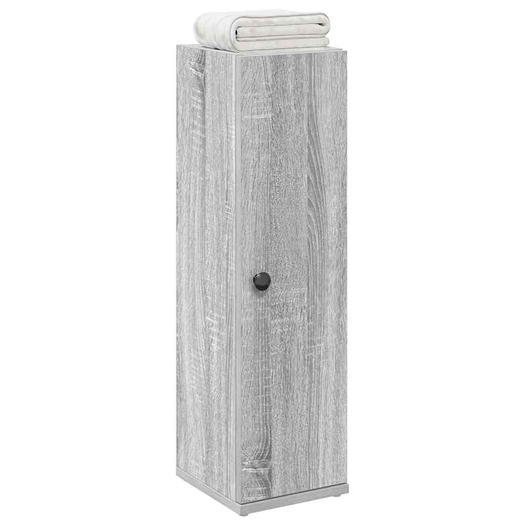 vidaXL Meuble de salle de bain avec porte-rouleau sonoma gris