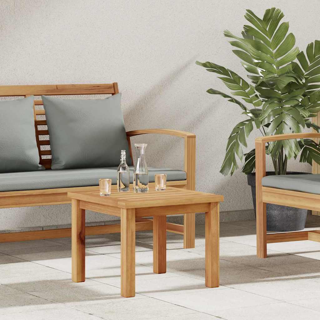 vidaXL Table basse Marron 45 x 45 x 36 cm Bois de teck solide