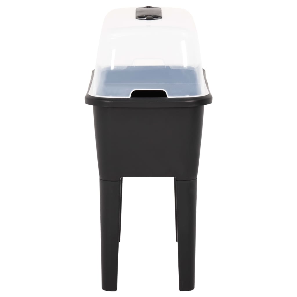 vidaXL Parterre surélevé 77x38,7x82 cm PP - Image 3