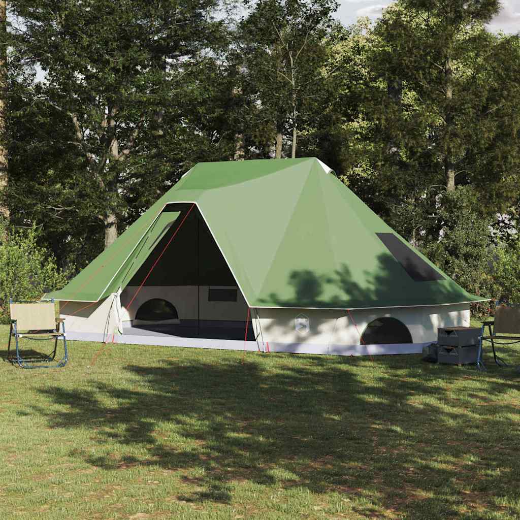 vidaXL Tente Tipi familiale avec toit Vert 680 x 430 x 270 cm