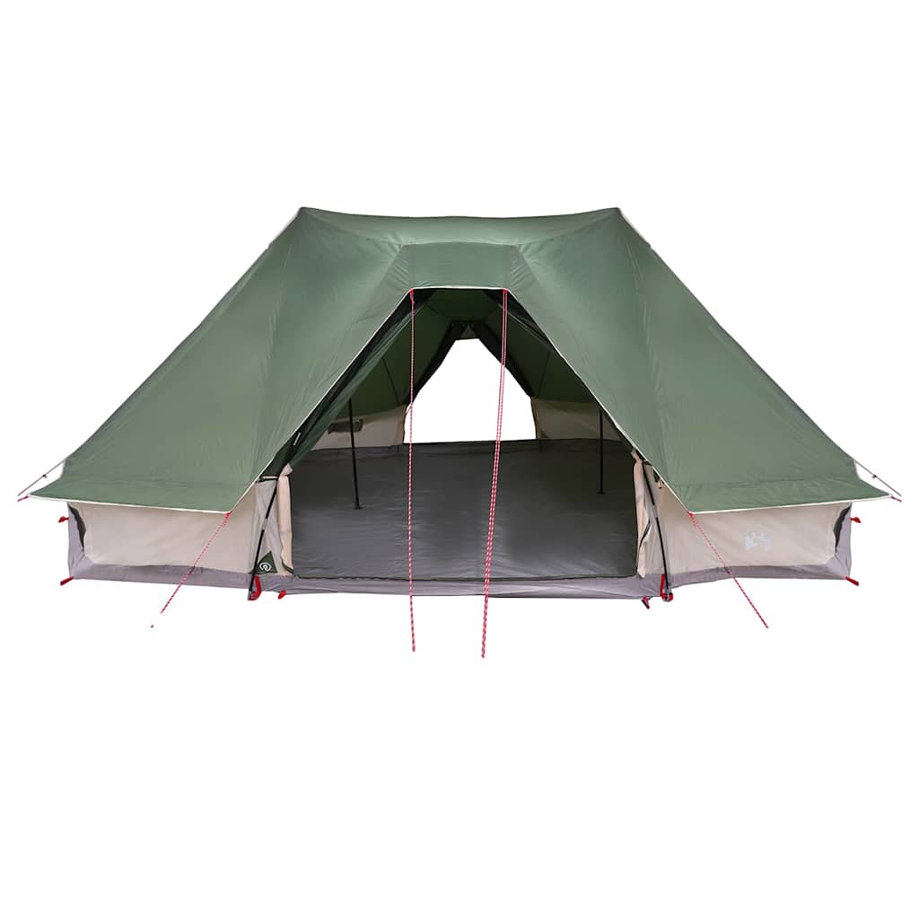 vidaXL Tente Tipi familiale avec toit Vert 680 x 430 x 270 cm - Image 4