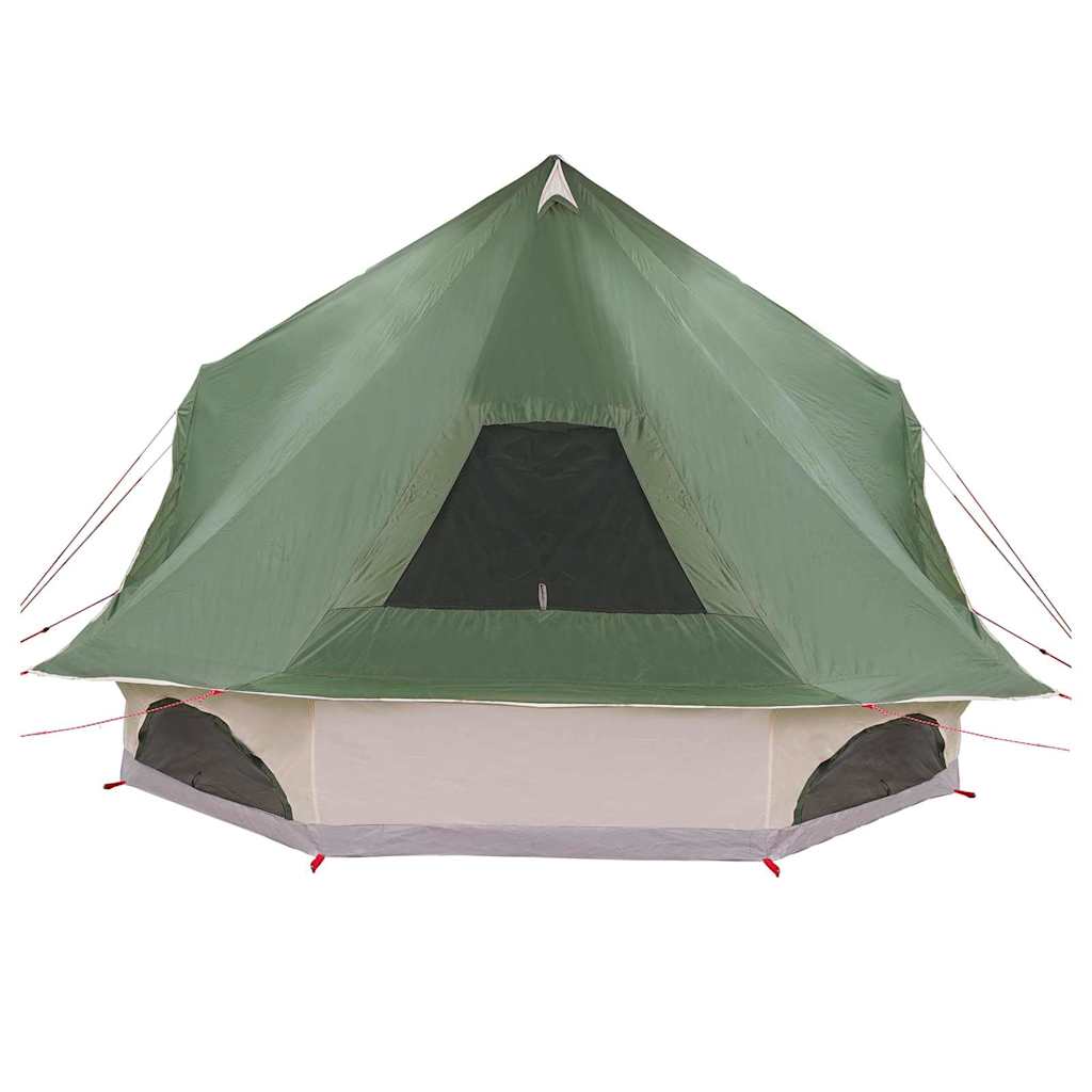 vidaXL Tente Tipi familiale avec toit Vert 680 x 430 x 270 cm - Image 5
