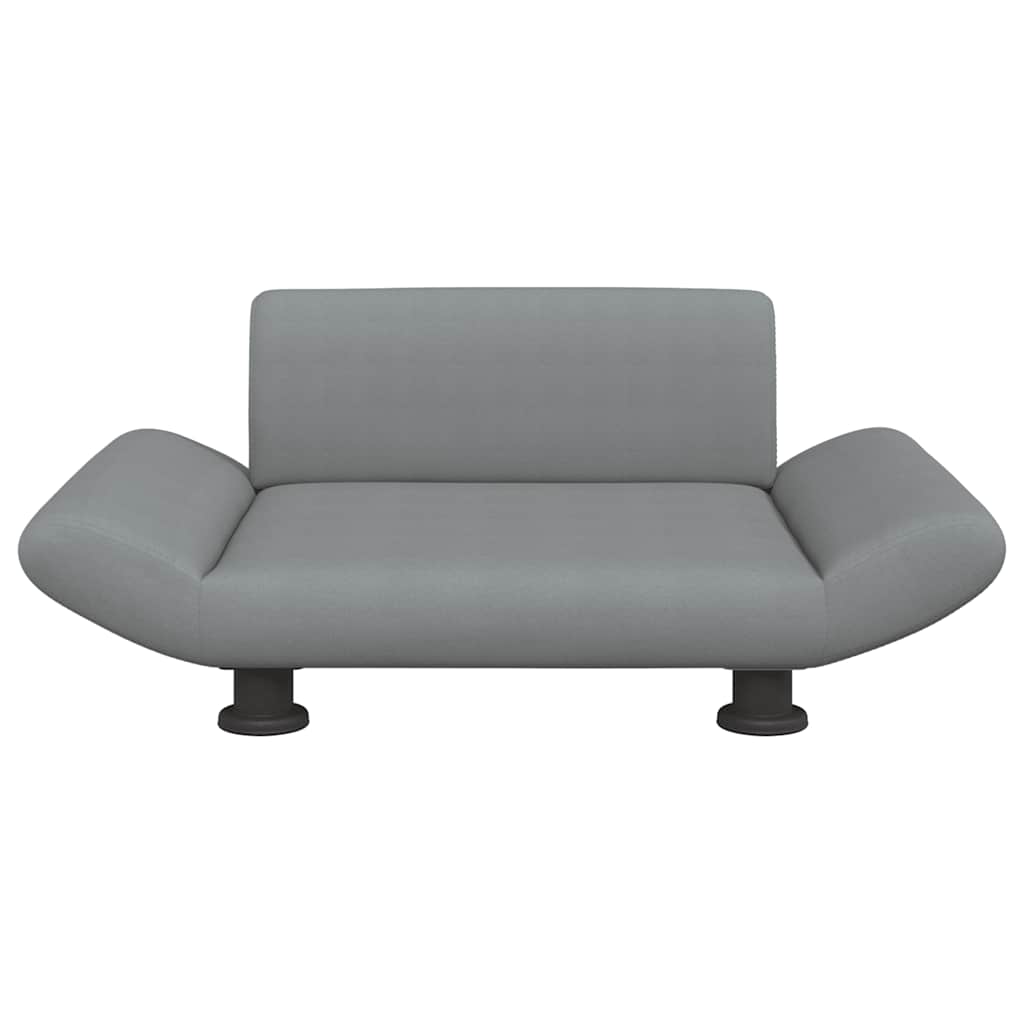 vidaXL Lit pour chien gris clair 70x45x28 cm tissu - Image 3