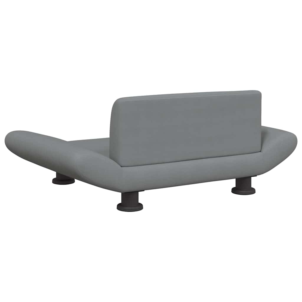 vidaXL Lit pour chien gris clair 70x45x28 cm tissu - Image 5