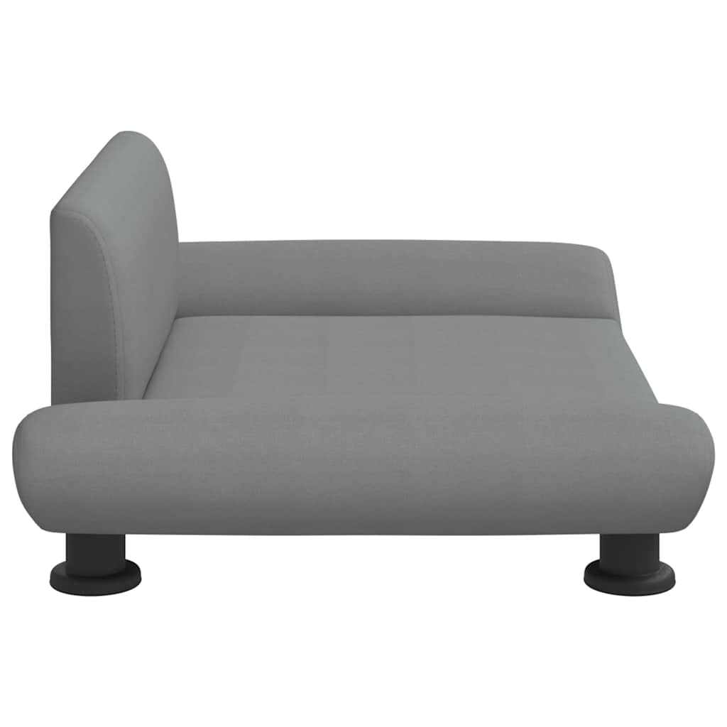 vidaXL Lit pour chien gris clair 70x45x28 cm tissu - Image 4