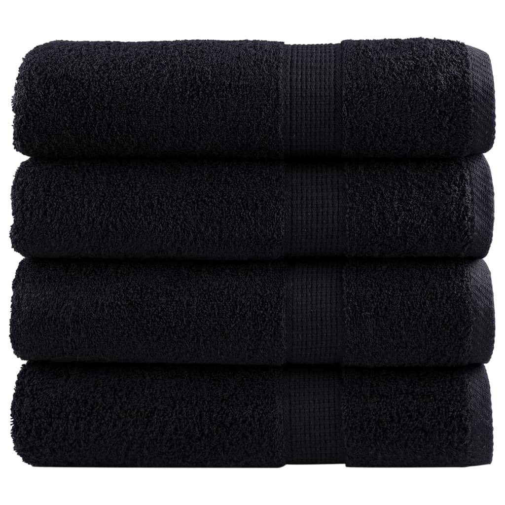 vidaXL Serviettes de bain de qualité supérieure SOLUND 4 pcs 600g/m²