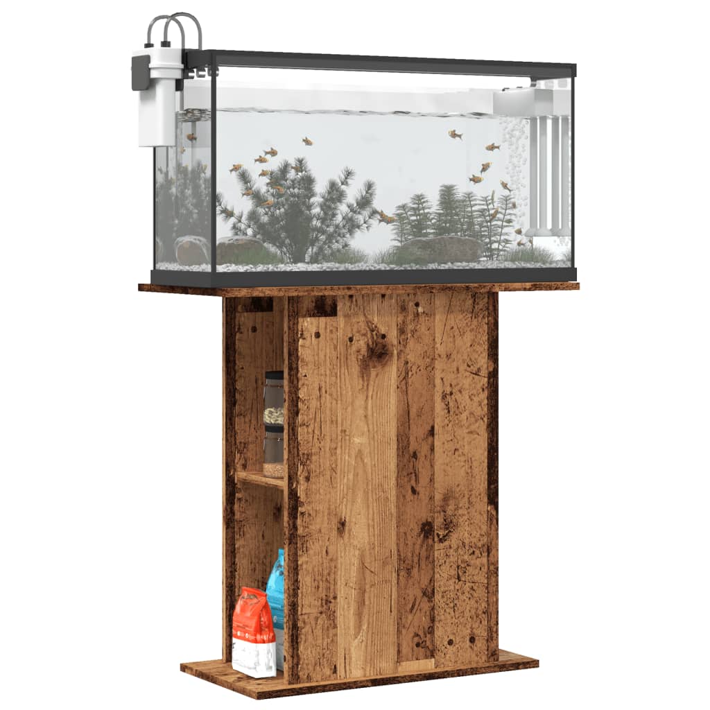 vidaXL Support d'aquarium en bois ancien 36 x 75 x 72,5 cm Bois d'ingénierie - Image 3