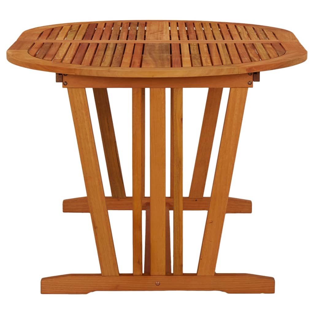 vidaXL Table de jardin 200x100x75 cm Bois d'eucalyptus solide - Image 3