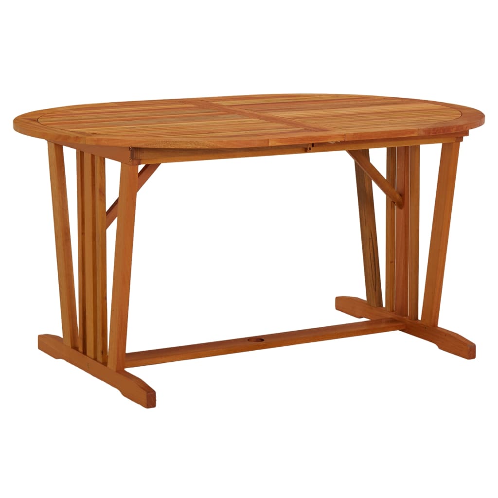 vidaXL Table de jardin 200x100x75 cm Bois d'eucalyptus solide - Image 5