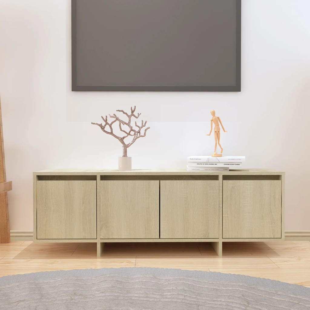vidaXL Meuble TV chêne sonoma 120x30x40,5 cm bois d'ingénierie