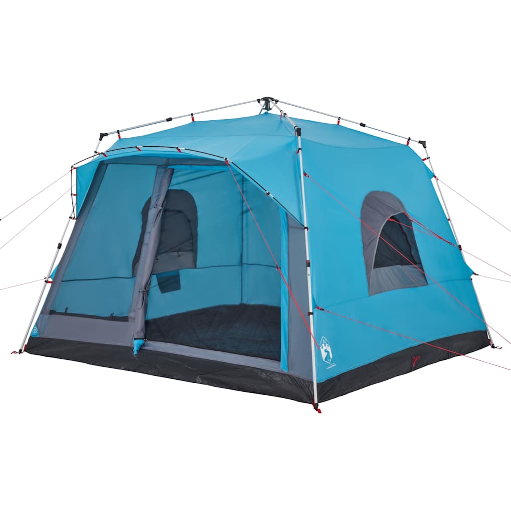 vidaXL Tente familiale cabine 7 personnes bleu dégagement rapide - Image 4