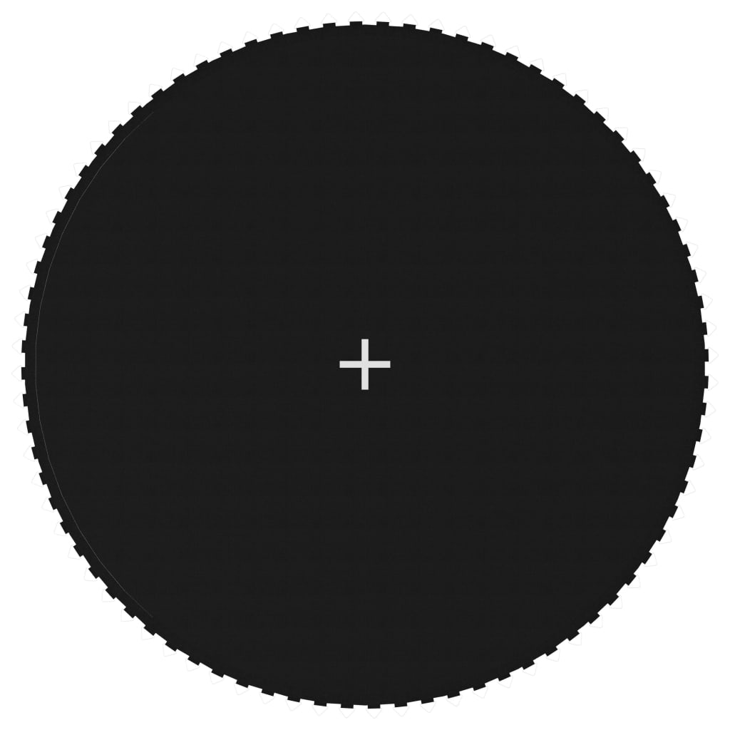 vidaXL Tapis de saut Tissu Noir pour trampoline rond de 4,27 m