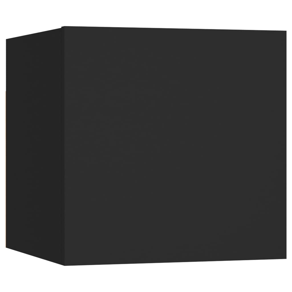 vidaXL Ensemble de meuble TV 5 pcs Noir Bois d'ingénierie - Image 4