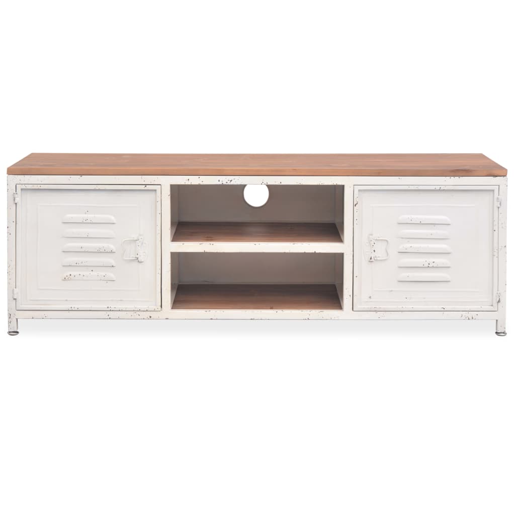 vidaXL Meuble TV 120x30x40 cm Blanc - Image 3