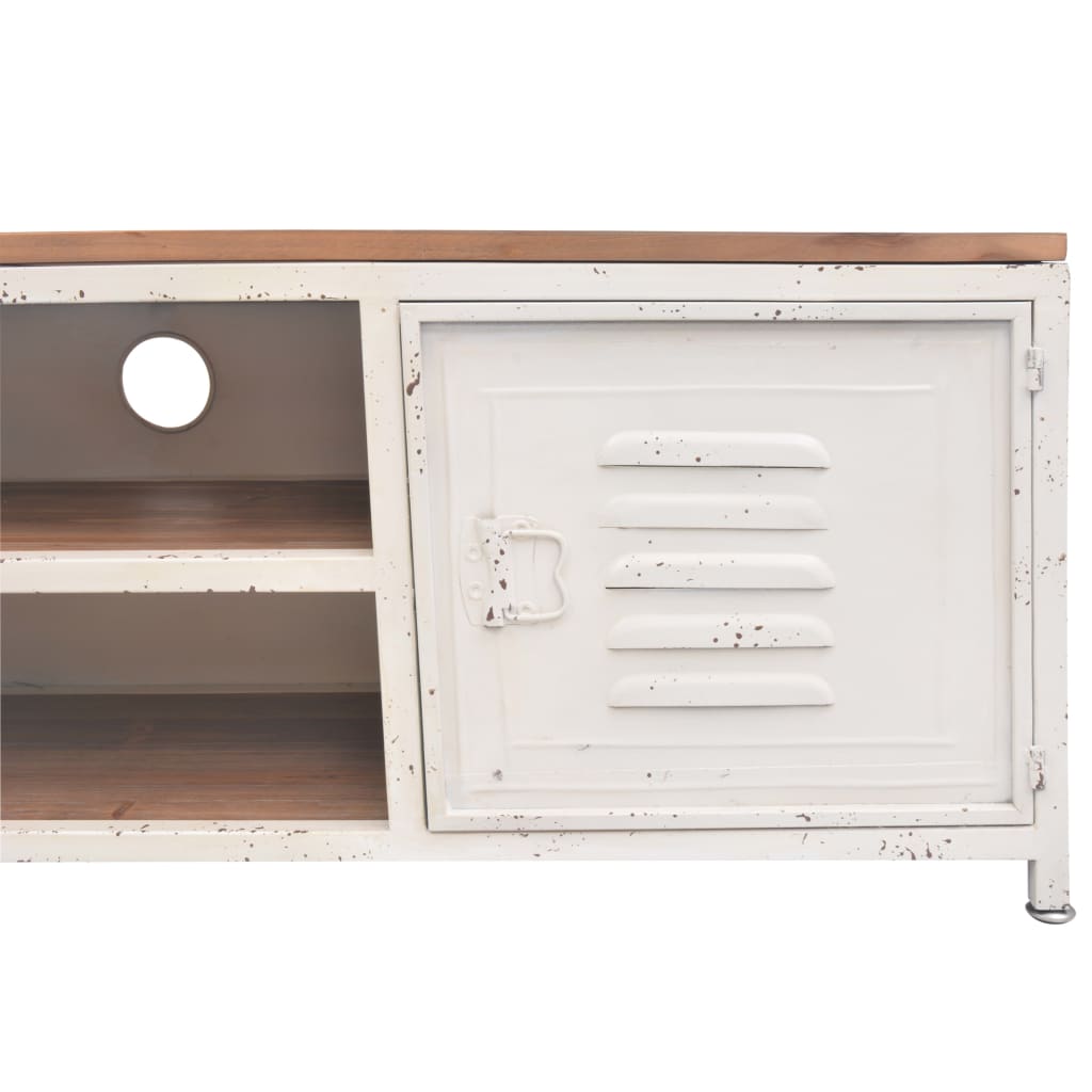 vidaXL Meuble TV 120x30x40 cm Blanc - Image 6