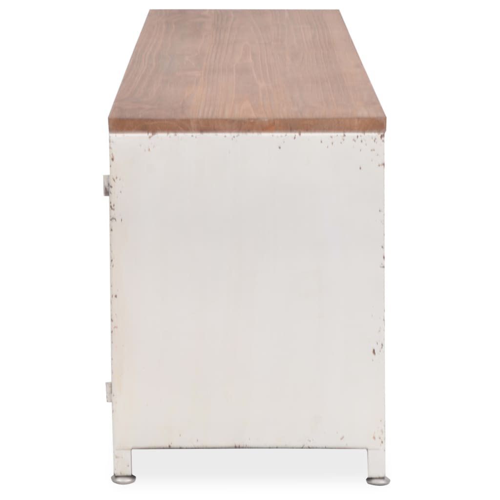 vidaXL Meuble TV 120x30x40 cm Blanc - Image 5