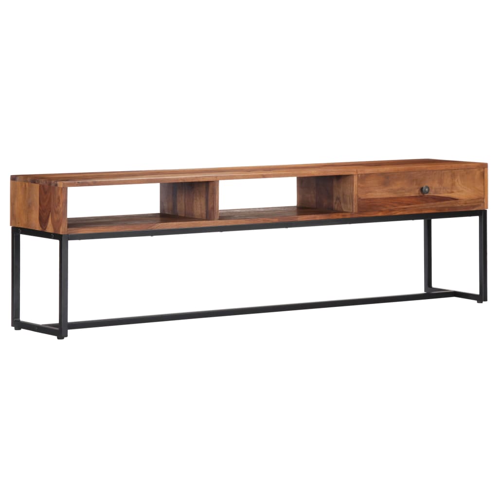 vidaXL Meuble TV 160x30x45 cm Bois de Sesham massif