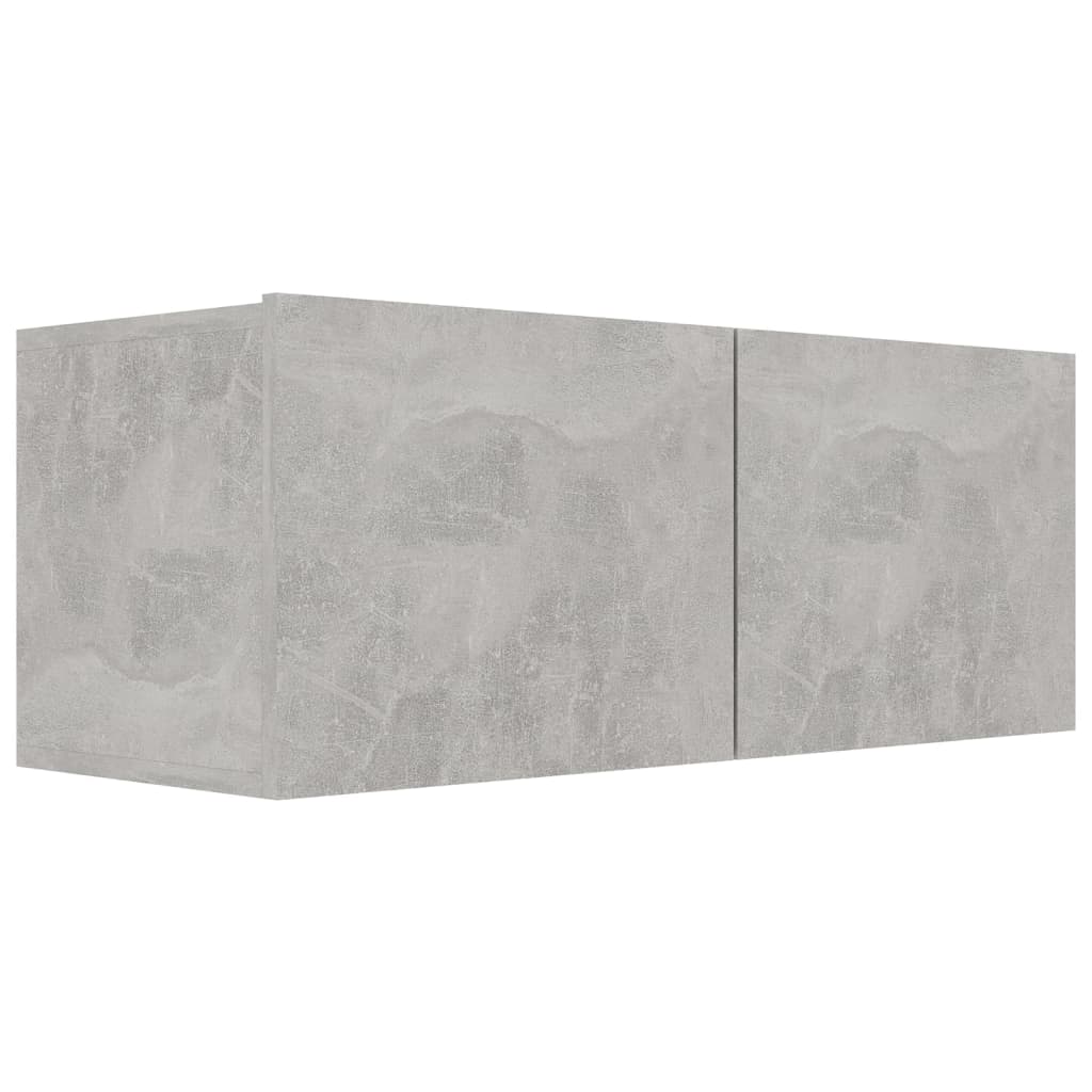 vidaXL Ensemble de meubles TV 3 pcs Gris béton Bois d'ingénierie - Image 5