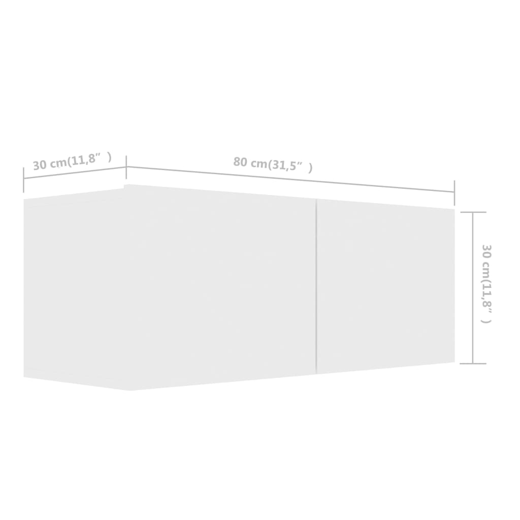 vidaXL Ensemble de meubles TV 6 pcs Blanc Bois d'ingénierie - Image 6