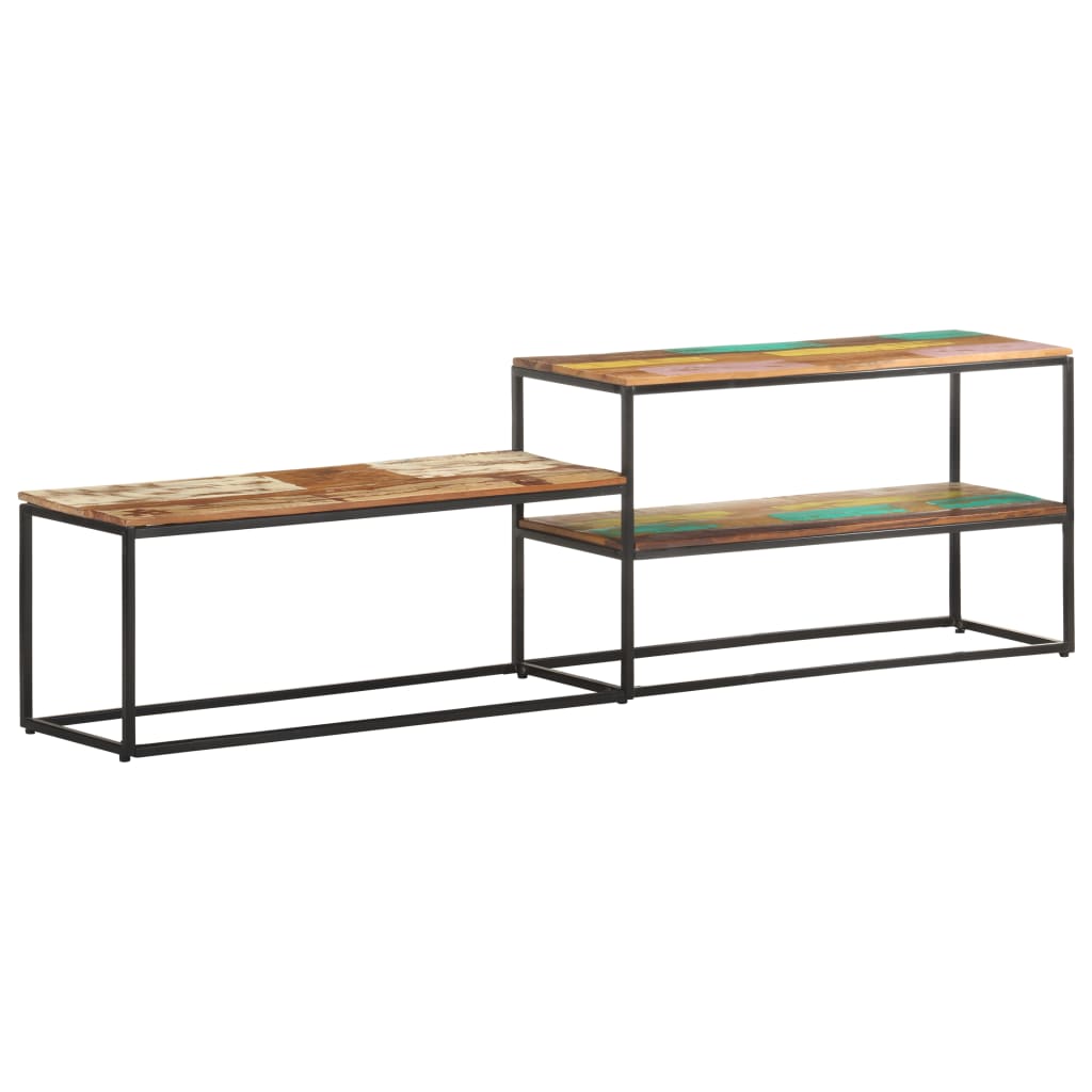vidaXL Meuble TV 180x30x50 cm Bois de récupération massif