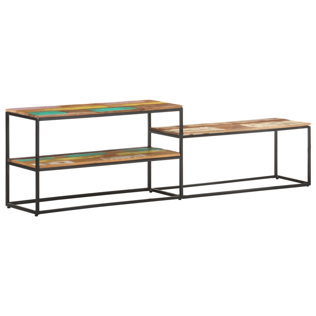 vidaXL Meuble TV 180x30x50 cm Bois de récupération massif - Image 4
