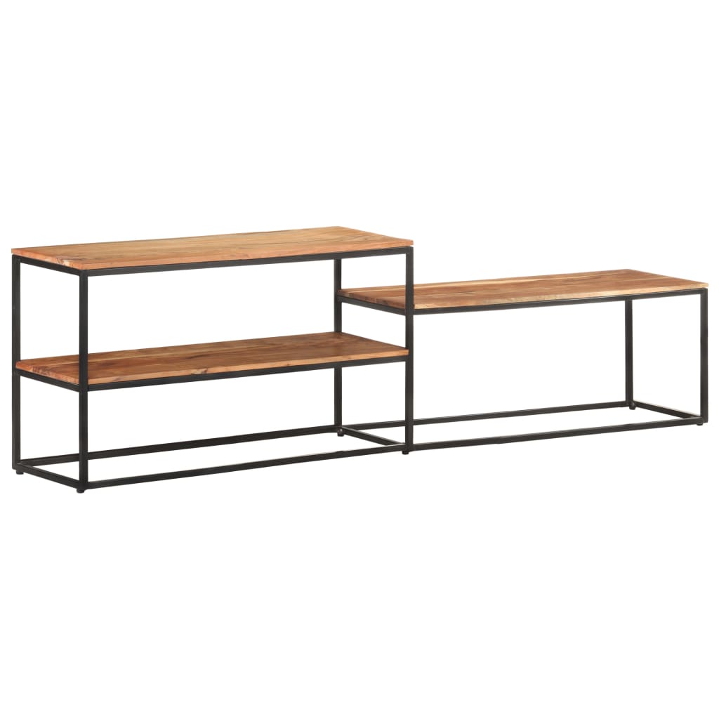 vidaXL Meuble TV 180x30x50 cm Bois d'acacia massif - Image 4