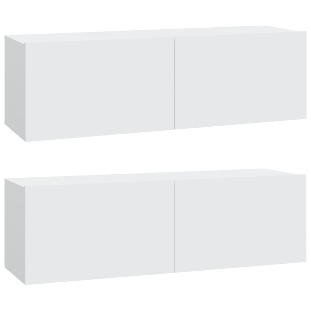 vidaXL Ensemble de meubles TV 6 pcs Blanc Bois d'ingénierie - Image 4
