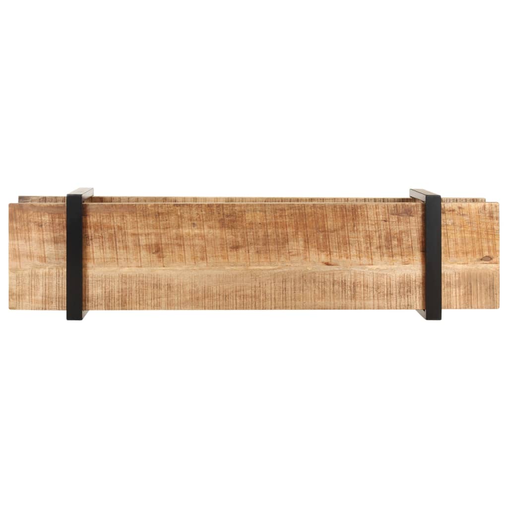 vidaXL Meuble TV 160x40x40 cm Bois massif de manguier brut - Image 3