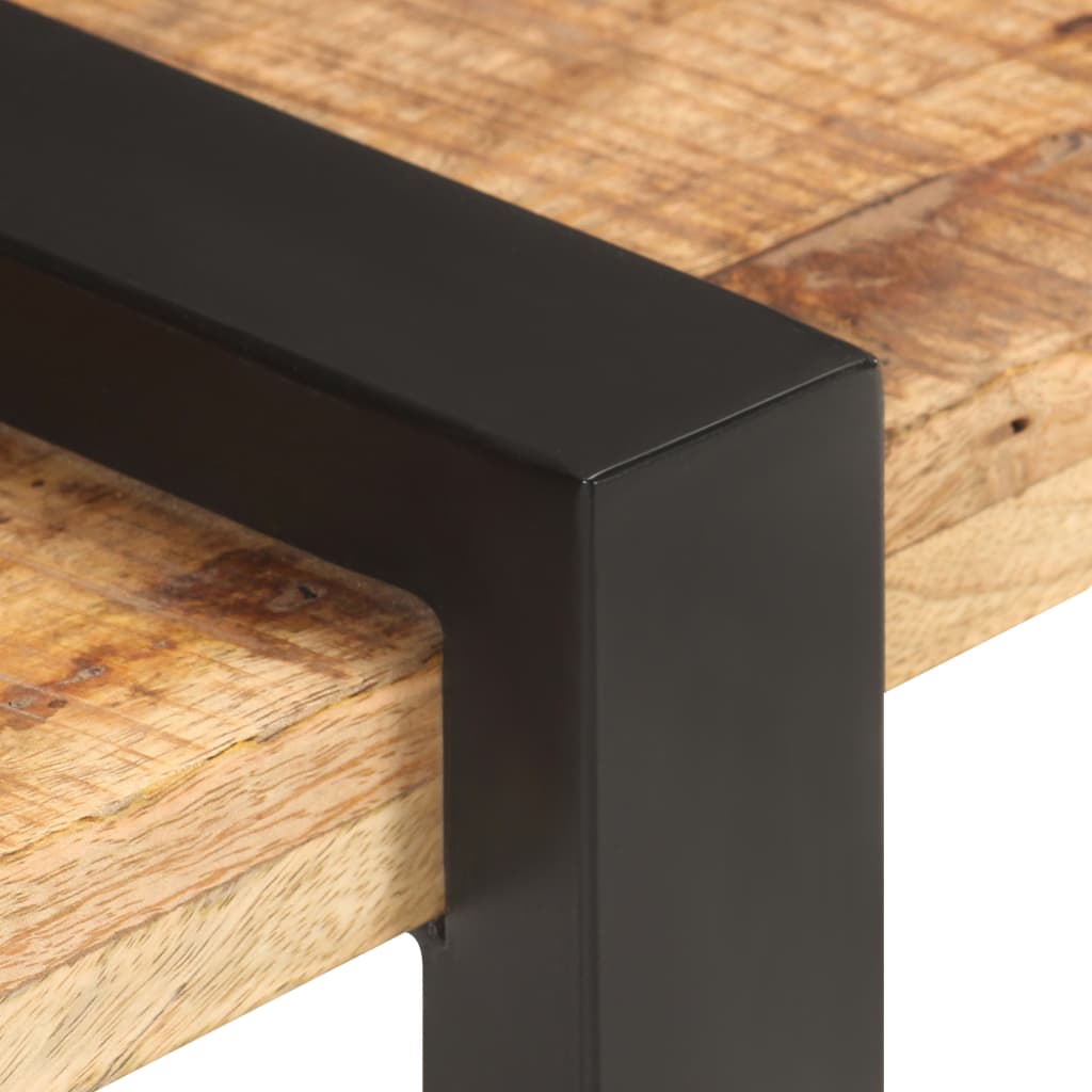 vidaXL Meuble TV 160x40x40 cm Bois massif de manguier brut - Image 4
