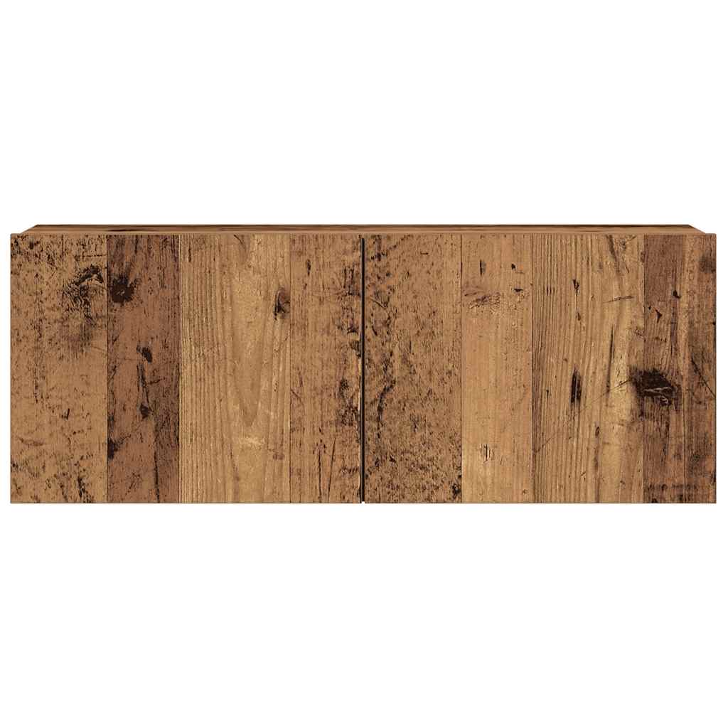 vidaXL Ensemble de meuble TV mural 7 pcs vieux bois bois d'ingénierie - Image 5