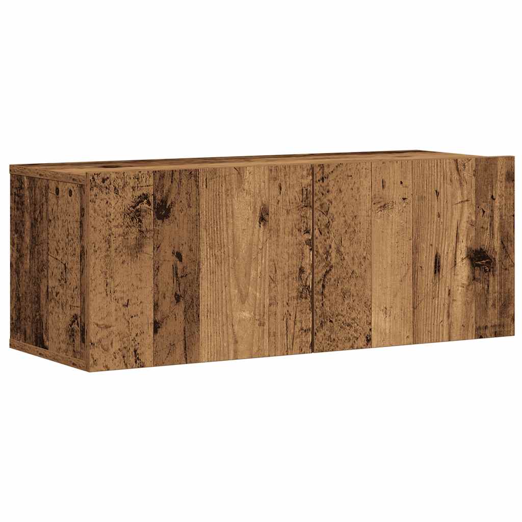 vidaXL Ensemble de meuble TV mural 7 pcs vieux bois bois d'ingénierie - Image 4
