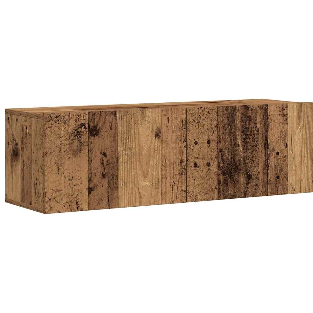vidaXL Ensemble de meuble TV mural 7 pcs vieux bois bois d'ingénierie - Image 6