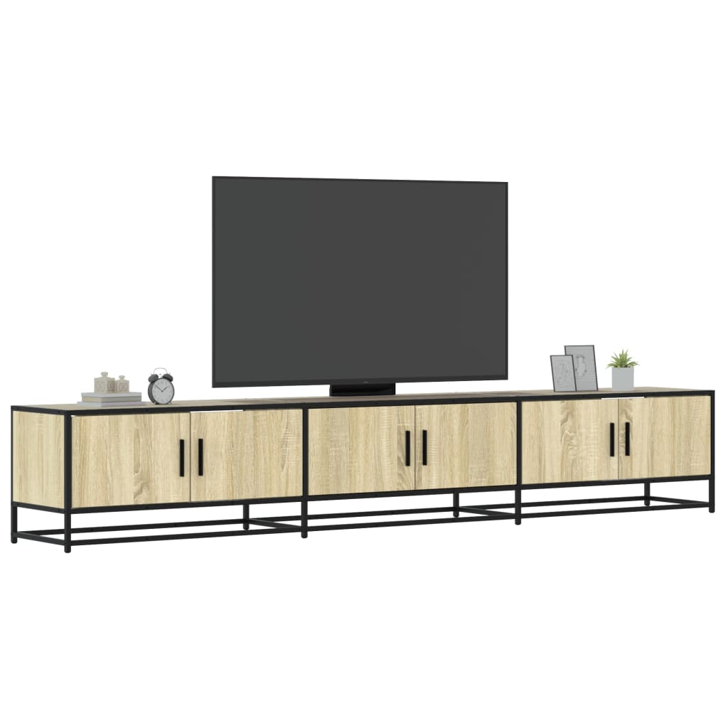 vidaXL Meuble TV chêne sonoma 240x35x41 cm bois d'ingénierie